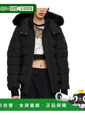 MOOSE KNUCKLES 女士外套 M33LB015S305 AW2024 黑色羽绒服