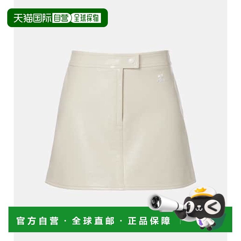 1h可退 潮奢 Courreges 女士 Reedition 仿皮迷你半身裙