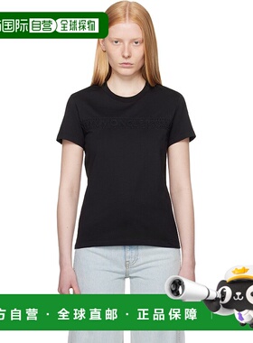 1h可退 潮奢 Moncler 盟可睐 女士 黑色刺绣 T 恤 K10938C0004489