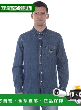 KENZO 男士衬衫 2EG5CH600DENIM76MWF CO 深蓝色 Kenzo Shirt