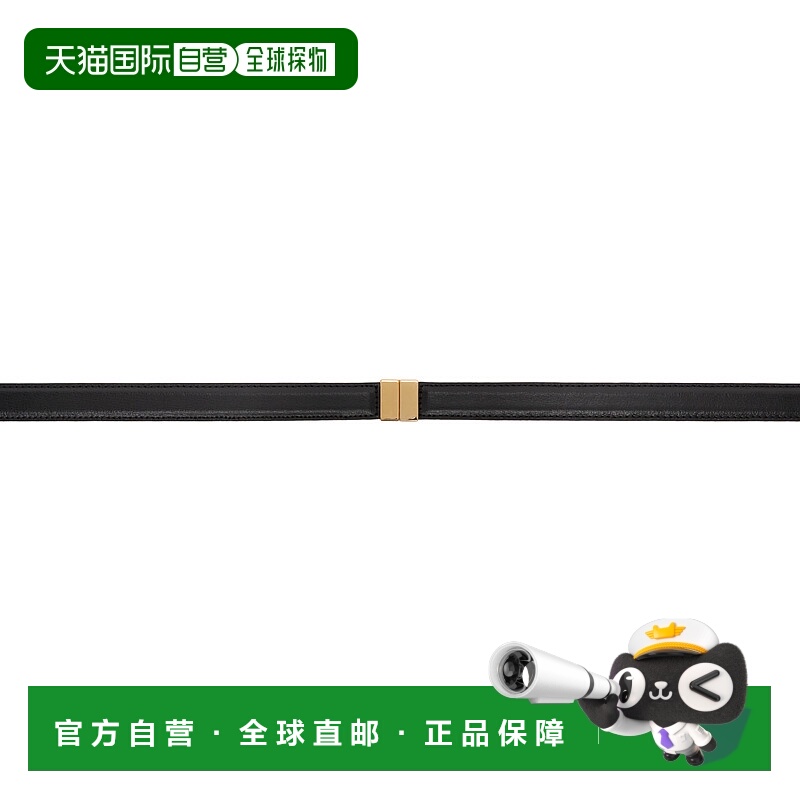 1h可退 潮奢 TOTÊME 女士 黑色 Slide Clasp 腰带 251WAM0033LE00