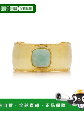 1h可退 潮奢 Sylvia Toledano 女士 Mirage 22K 天河石镀金手镯