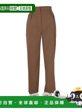 MARNI 女士休闲裤 PAMA0192U0TW83900M29 AW2020 绿色直筒裤