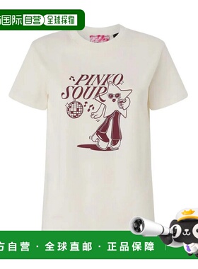 PINKO 女士T恤 105050A33OZY7 AW2026 白色 Trapani High Trim T-