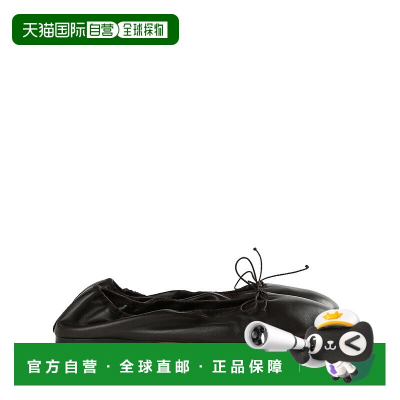 THE ROW 女士休闲鞋 F1539N66BLK AW2024 黑色 Awar 皮革芭蕾鞋