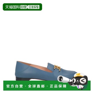潮奢 Bally 巴利 女士 乐福鞋 BLUE蓝色 时尚舒适一脚蹬女鞋单鞋