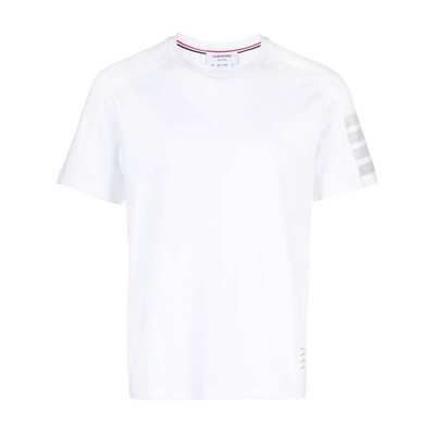 THOM BROWNE 男士T恤 MJS246A07323100 SS2026 白色