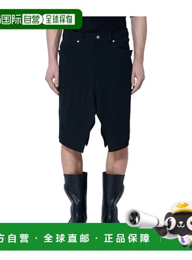 RICK OWENS 女士短裤 RU01E5345WLP09 SS2025 黑色