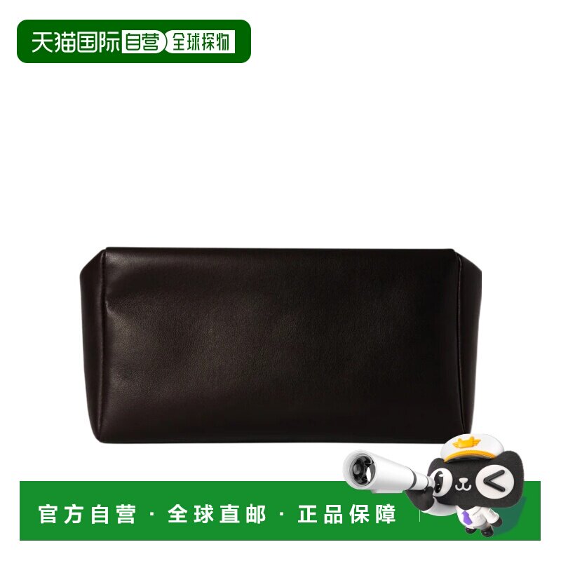 1h可退 THE ROW 女士钱包 W1867L614DBAS AW2025 黑色 方形小巧手