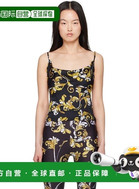 1h可退 潮奢 versace 范思哲 女士 黑色 Outline Barocco 吊带背