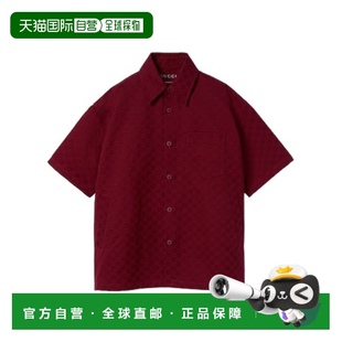 衬衫 男士 811732ZASO26052 SS2025 大造型GG棉 1h可退 红色 GUCCI