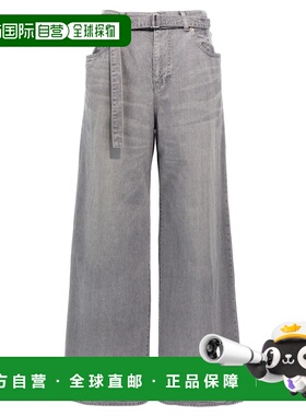 1h可退 潮奢 Sacai 女士 宽松牛仔裤 SCW210 grey灰色 舒适时尚