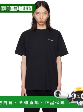 1h可退 潮奢 CARHARTT WIP 男士 黑色 Script Embroidery T 恤 I0