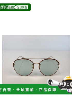 GUCCI 女士眼镜 GG0351SMETAL005 SS2022 灰色 飞行员经典太阳镜