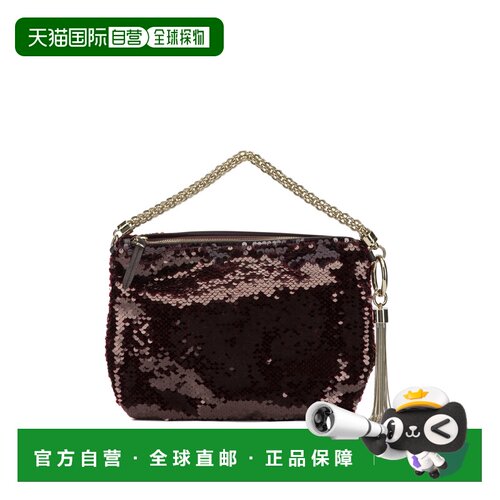JIMMY CHOO 女士手提包 CALLIEGZDDEEPMERLOTLIGHTGOLD