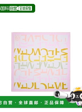 LOEWE 女士围巾 FSA1SS7X037149 SS2026 白色 正方形丝巾