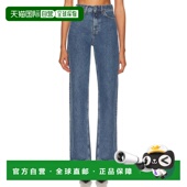 潮奢 女士 SPORTY 1h可退 RICH 阔腿牛仔长裤 PA006S401SM