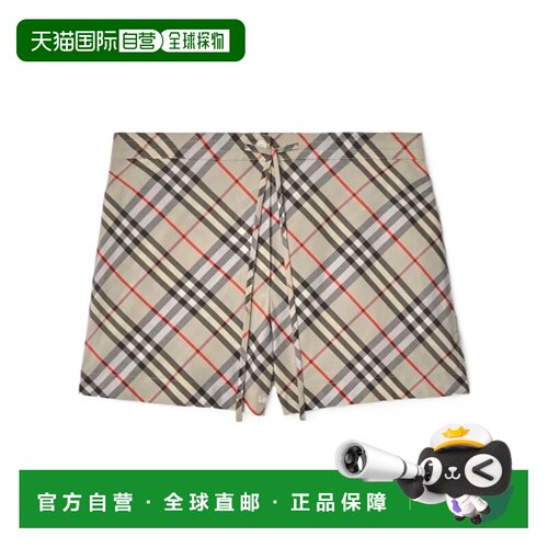 BURBERRY 女士短裤 81109521 AW2025 花色 格纹棉质睡衣短裤