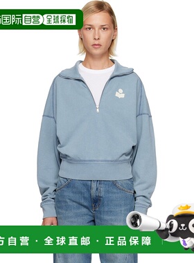 1h可退 潮奢 ISABEL MARANT 女士 蓝色 Ross 套头衫 SW0093FAC3M0