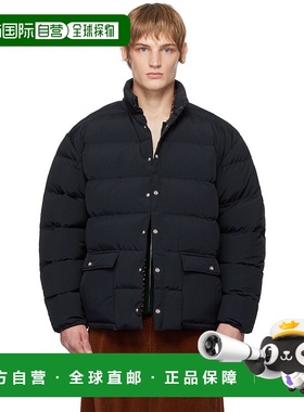 1h可退 潮奢 Bode 男士 黑色 Burlington 羽绒夹克 MRF24OW006