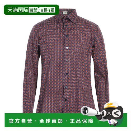 Etro 艾特罗 男士 花纹衬衫 orange橙色 舒适时尚