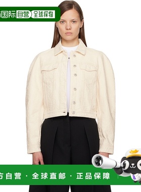 潮奢 Jacquemus 女士 灰白色 The Ovalo de-Nîmes 牛仔夹克 25HJA