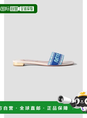 1h可退 潮奢 AQUAZZURA 女士 Mykonos 珠饰皮质凉拖 MBDFLAS0NAPF