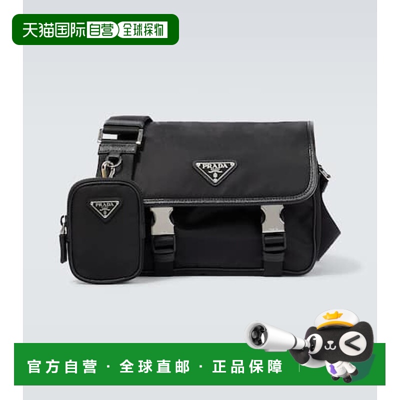 1h可退 潮奢 Prada 普拉达 男士 Re-Nylon 肩包 black黑色 舒适时