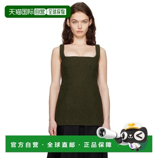 绿色方领背心 1h可退 女士 TOTÊME 244WRT0388FB0286 潮奢