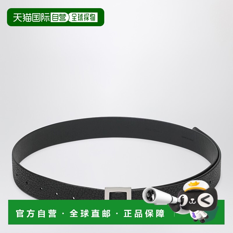 1h可退 潮奢 rick owens 瑞克 欧文斯 男士 黑色压花皮带腰带 RA0