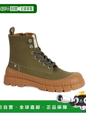 KENZO 男士靴子 FF55BT720F5250 SS2025 绿色 系带靴子男靴