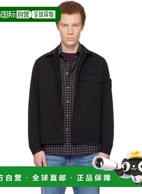 1h可退 潮奢 Stone Island 石头岛 男士 黑色 1200013 Stretch Or