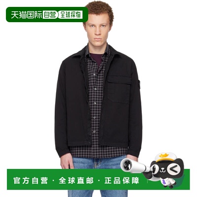 1h可退 潮奢 Stone Island 石头岛 男士 黑色 1200013 Stretch Or
