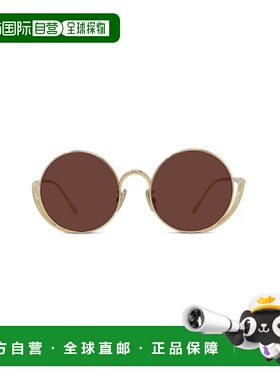 LOEWE 女士眼镜 LW40187U30S SS2026 棕色 圆形太阳镜罗意威