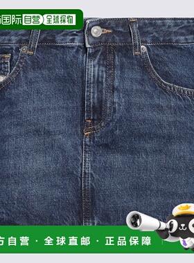 DIESEL 女士半身裙 A0493509I2701 CO 蓝色 De-Ron'skirt 短裙