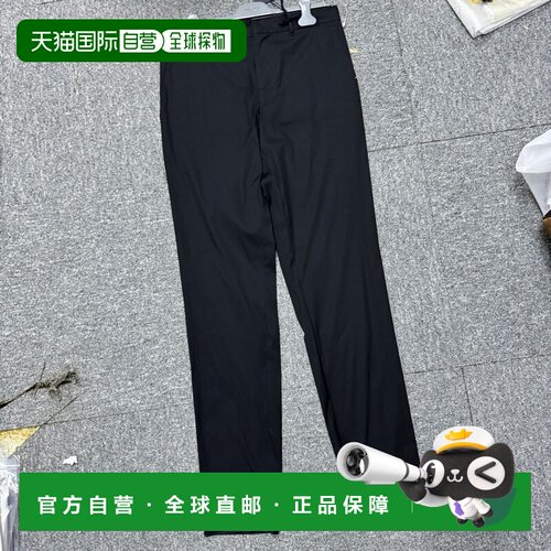 PRADA 男士休闲裤 SPG2918212VCF0002 SS2025 黑色 腰带环休闲裤