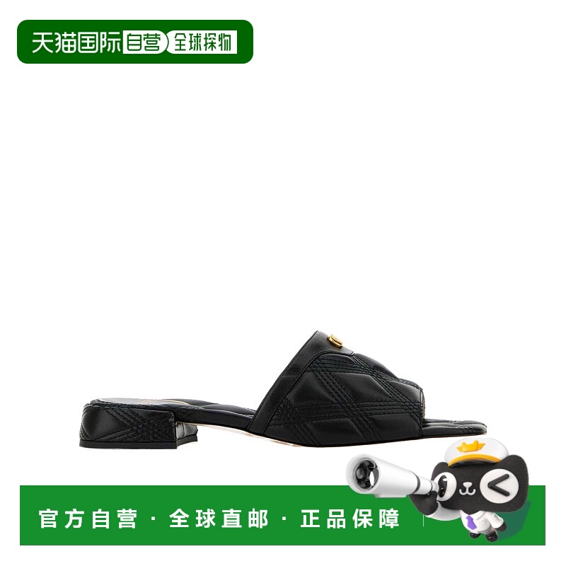 1h可退 VALENTINO 女士凉鞋 WS0LK0KHU0NO SS2025 黑色 露趾拖鞋