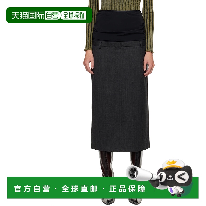 1h可退 潮奢 Diesel 迪赛 女士 灰色 O-Gave-1 半身裙 A215270IHB