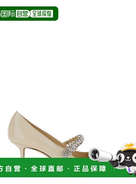 潮奢 Jimmy Choo 周仰杰 女士 'Bing' Blend 白色晶石精饰高筒圆