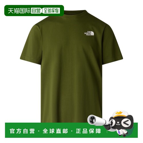THE NORTH FACE 男士T恤 NF0A8GV2BRI SS2026 绿色北面