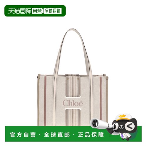 Chloe 蔻依 女士 Woody Loop 帆布手提包 CH26WS935T77