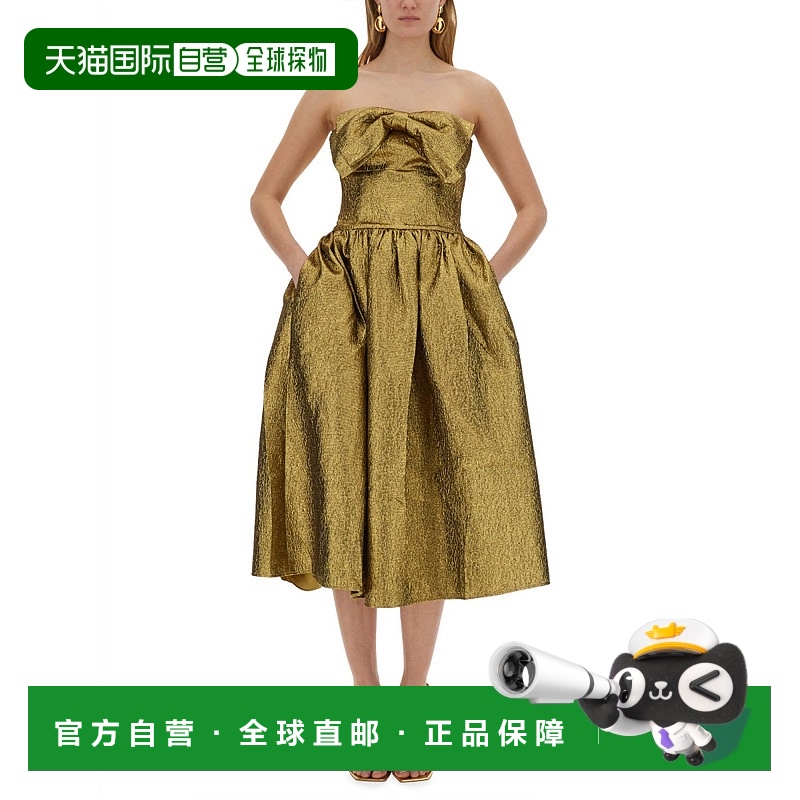 1h可退 SELF-PORTRAIT 女士连衣裙 RS25900MGDGOLD SS2025