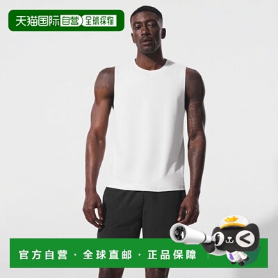 alo yoga 圆领纯色无袖背心 男款m2066rWhite