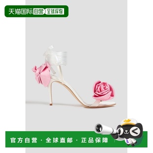 1h可退 潮奢 magda butrym 女士 花朵装饰绸缎凉鞋 AW23FLOWERSHO