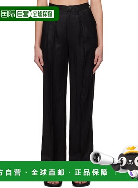 1h可退 潮奢 ANINE BING 女士 黑色 Carrie 长裤 A033269000