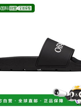 1h可退 潮奢 off-white 女士 黑色 Bookish 拖鞋 OWIU001C99MAT00