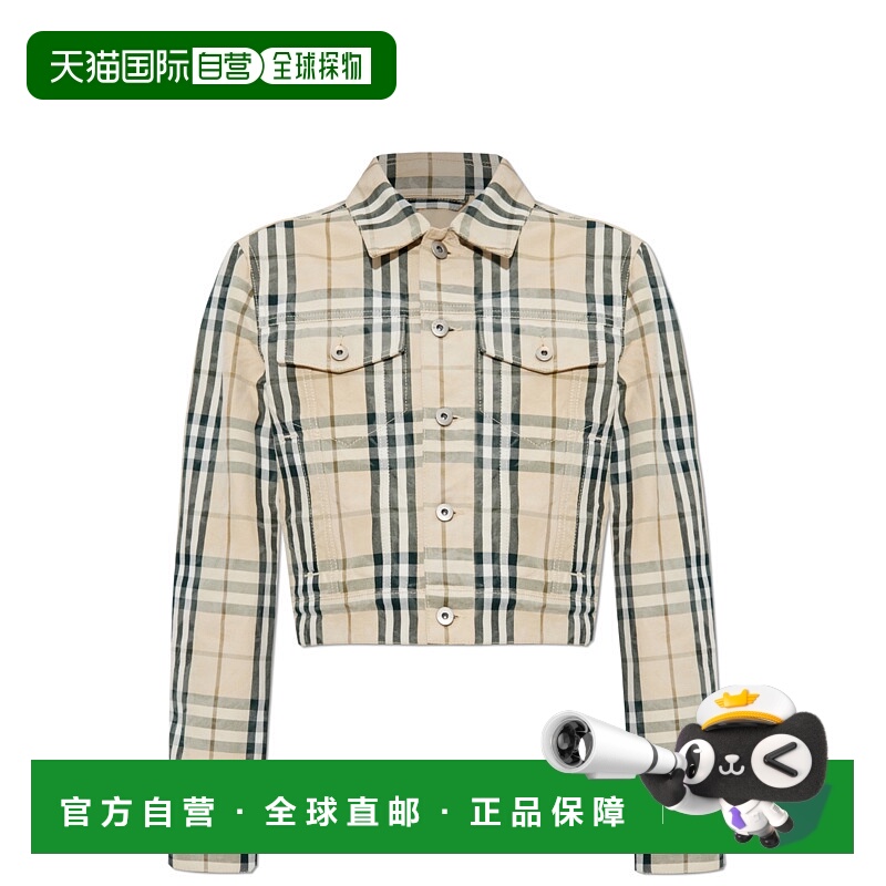 1h可退 BURBERRY 女士夹克 8097542C1506GRAINIPCHECK CO博柏利
