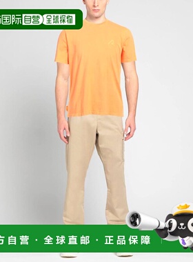 1h可退 潮奢 AUTRY 男士 基础款T恤 orange橙色 舒适时尚