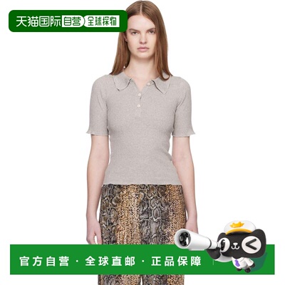 1h可退 潮奢 Baserange 女士 灰色 Dual Polo 衫 TTDPR