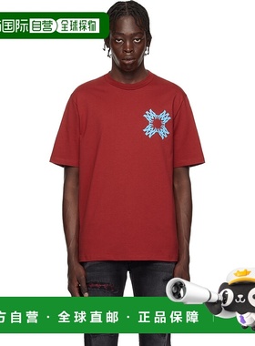 1h可退 潮奢 AMIRI 男士 红色 MA Quad T 恤 AMJYTE1132